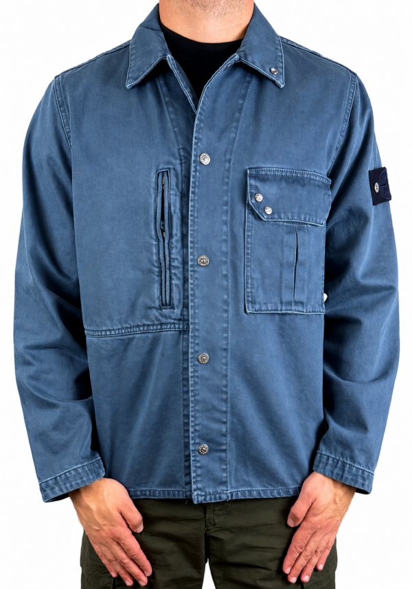Овершерт джинсовый Stone Island L1S141200001S0J18 - фото 2